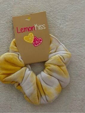Lemon Kiss- Yellow Tie-Dye Kids Scrunchie BRAND NEW!!